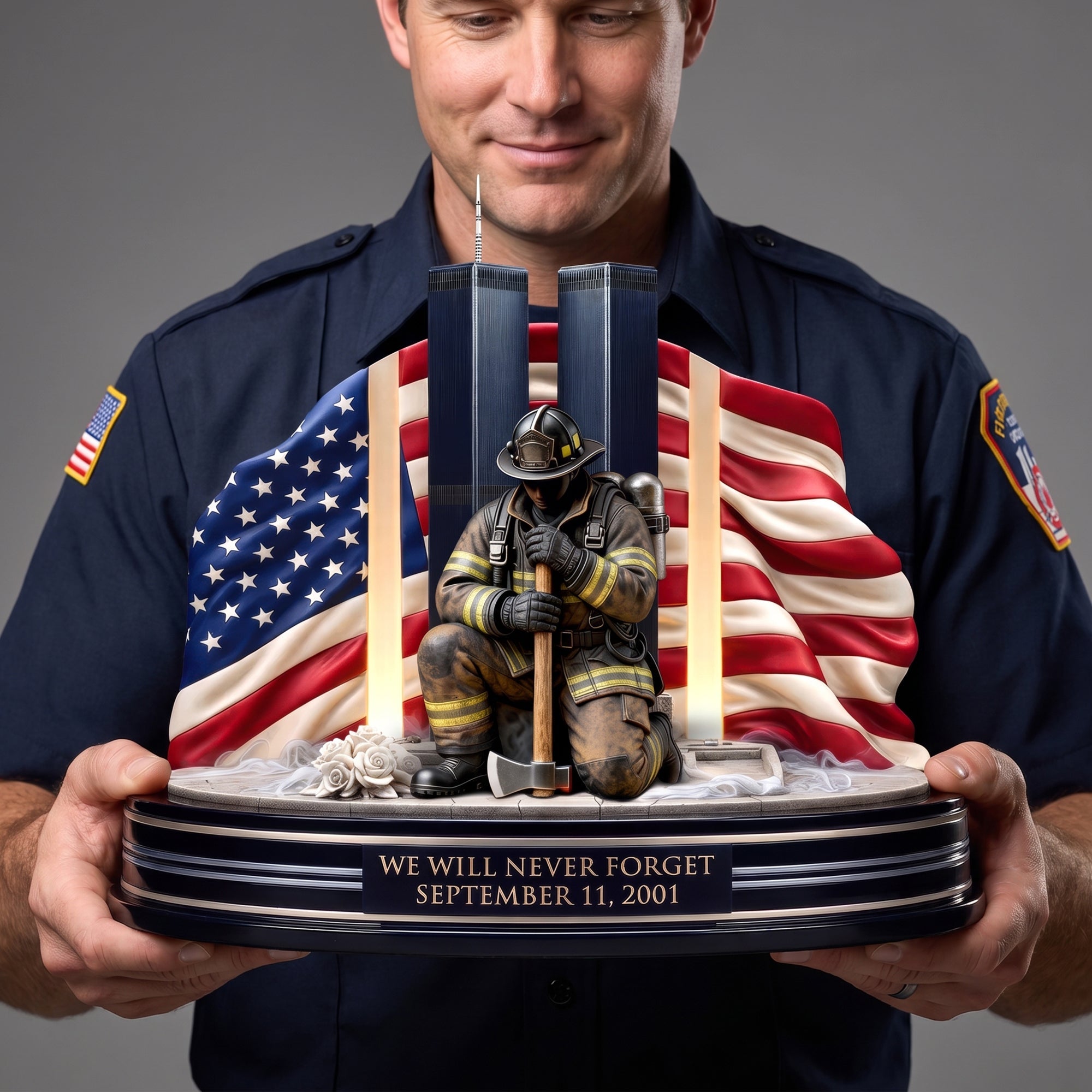 Firefighter Memorial Acrylic Plaque - Personalized Gifts For Firefighter 03TOQN230726