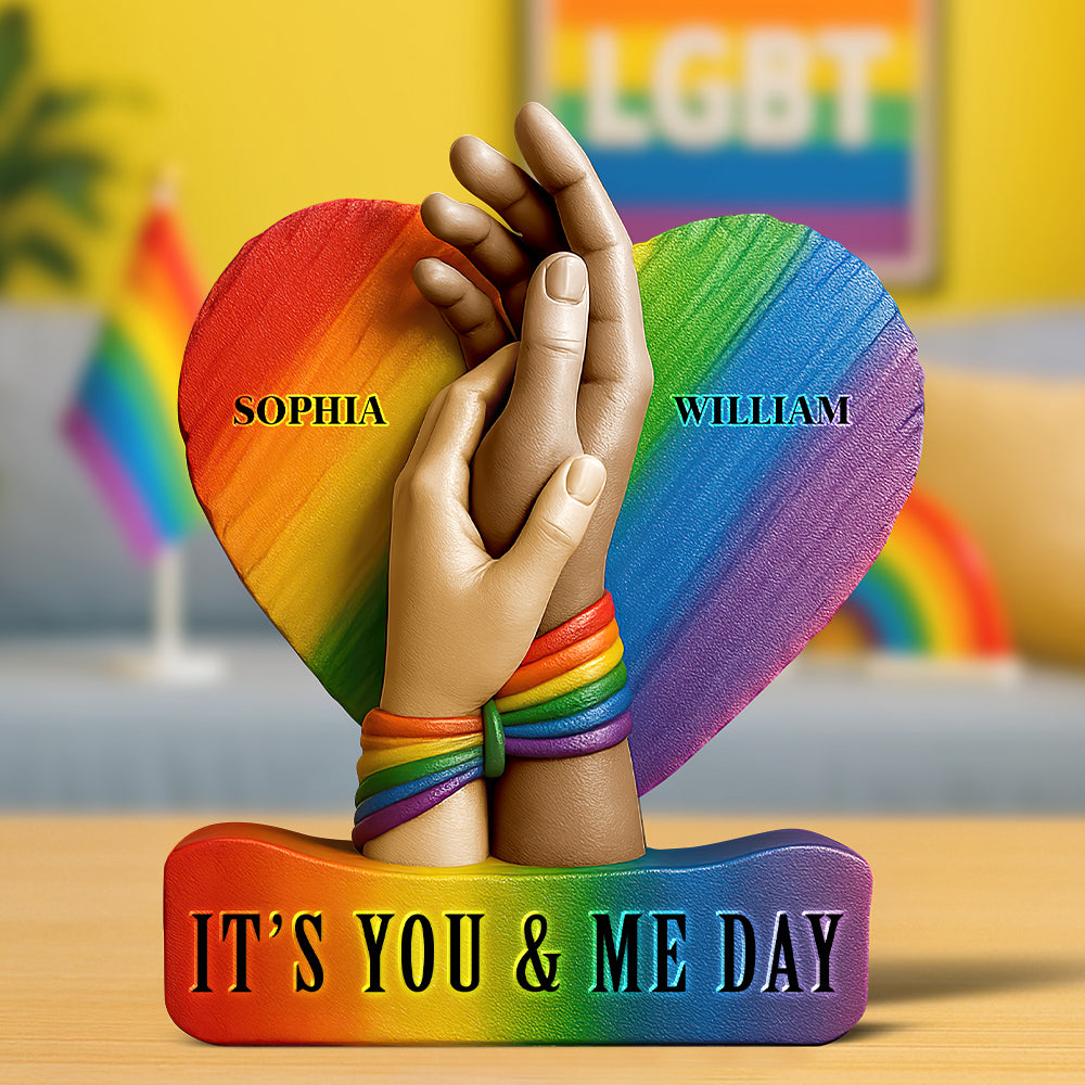 LGBT Couple Acrylic Plaque - Personalized Gifts For Couple 01huqn130525