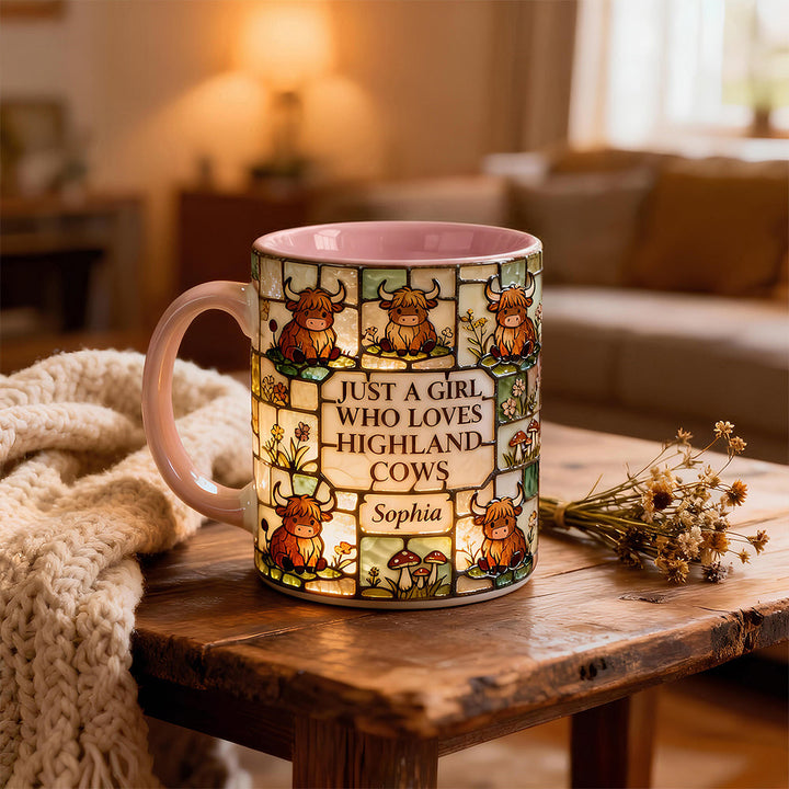Just A Girl Who Loves Highland Cows Mug - Personalized Gifts 04HYDT170126