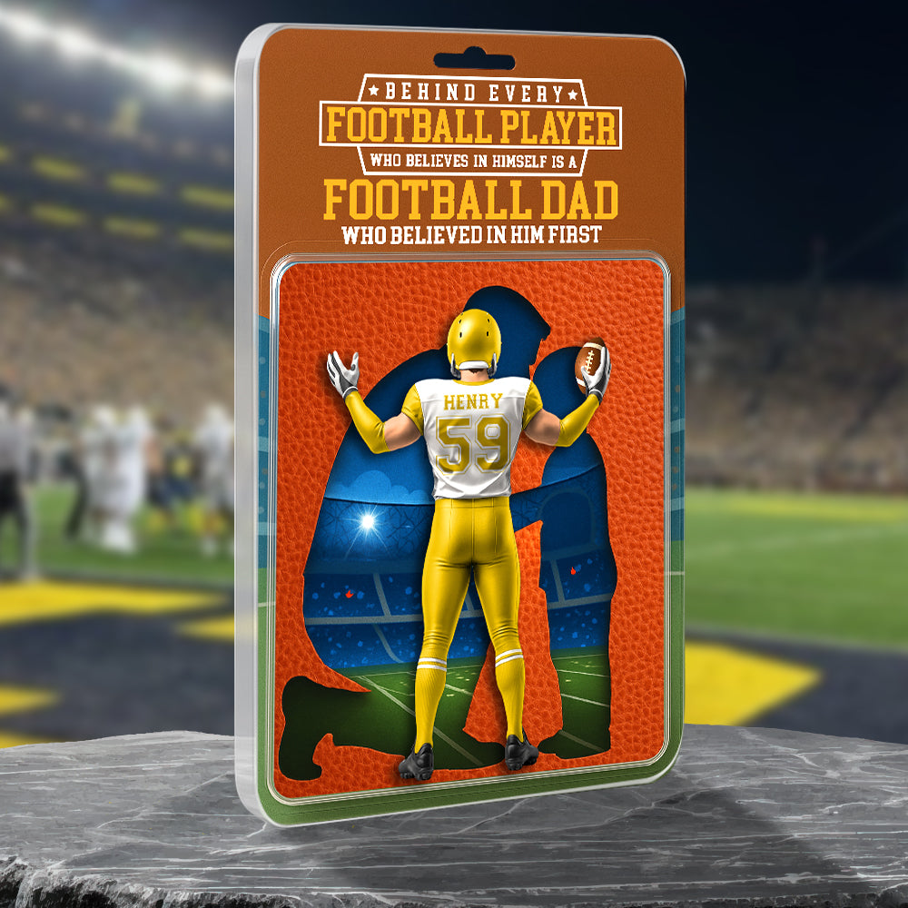 American Football Dad Acrylic Plaque - Personalized Gifts For Father 011OHDT280425