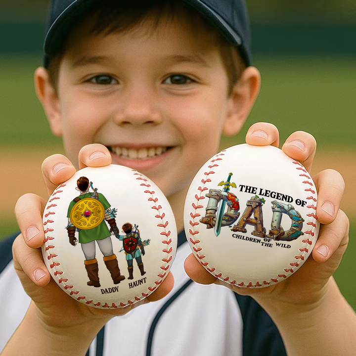 Personalized Gifts For Dad Baseball The Legend Of Dad 02HULU080425HG