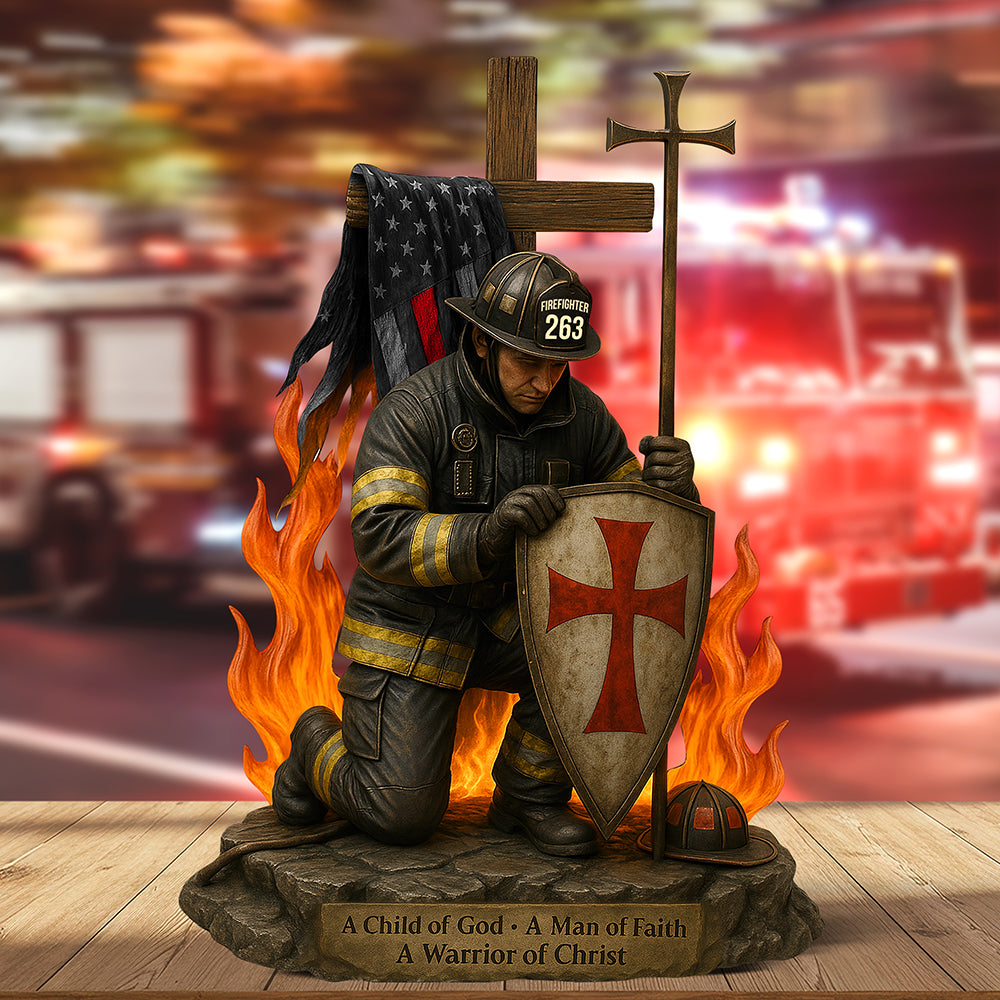 Knight Templar Acrylic Plaque - Personalized Gifts For Firefighter 01qhqn190525
