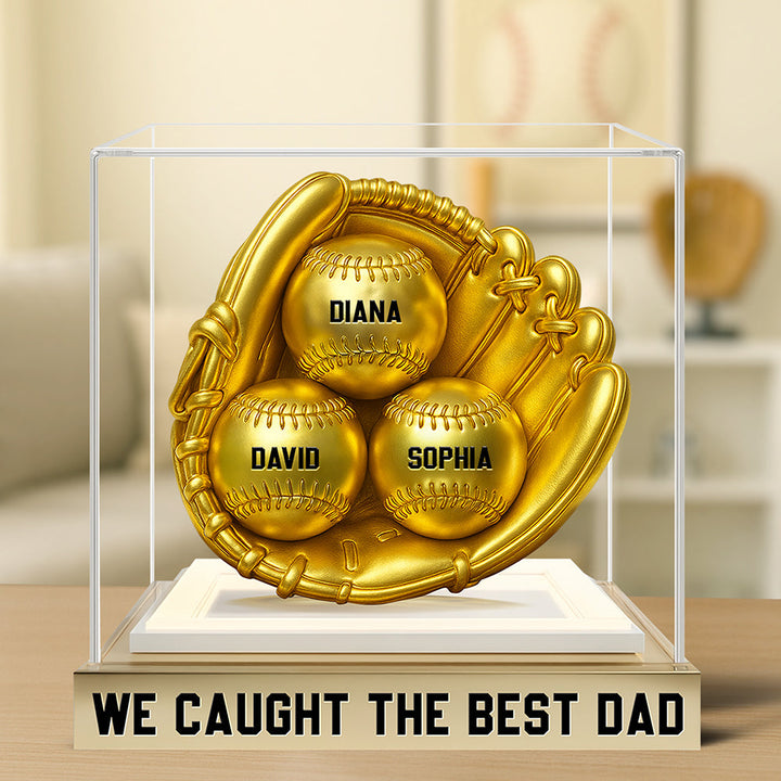 Baseball Dad Acrylic Plaque Personalized Gifts For Dad 02TGQN170525