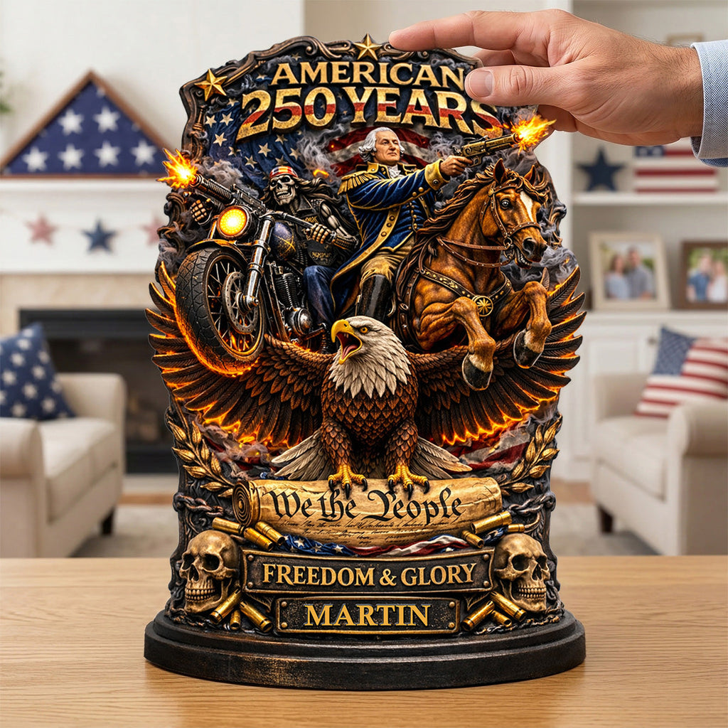 250 Years Anniversary Acrylic Plaque - Personalized Gifts For Veteran Plaque 01TYMG050326