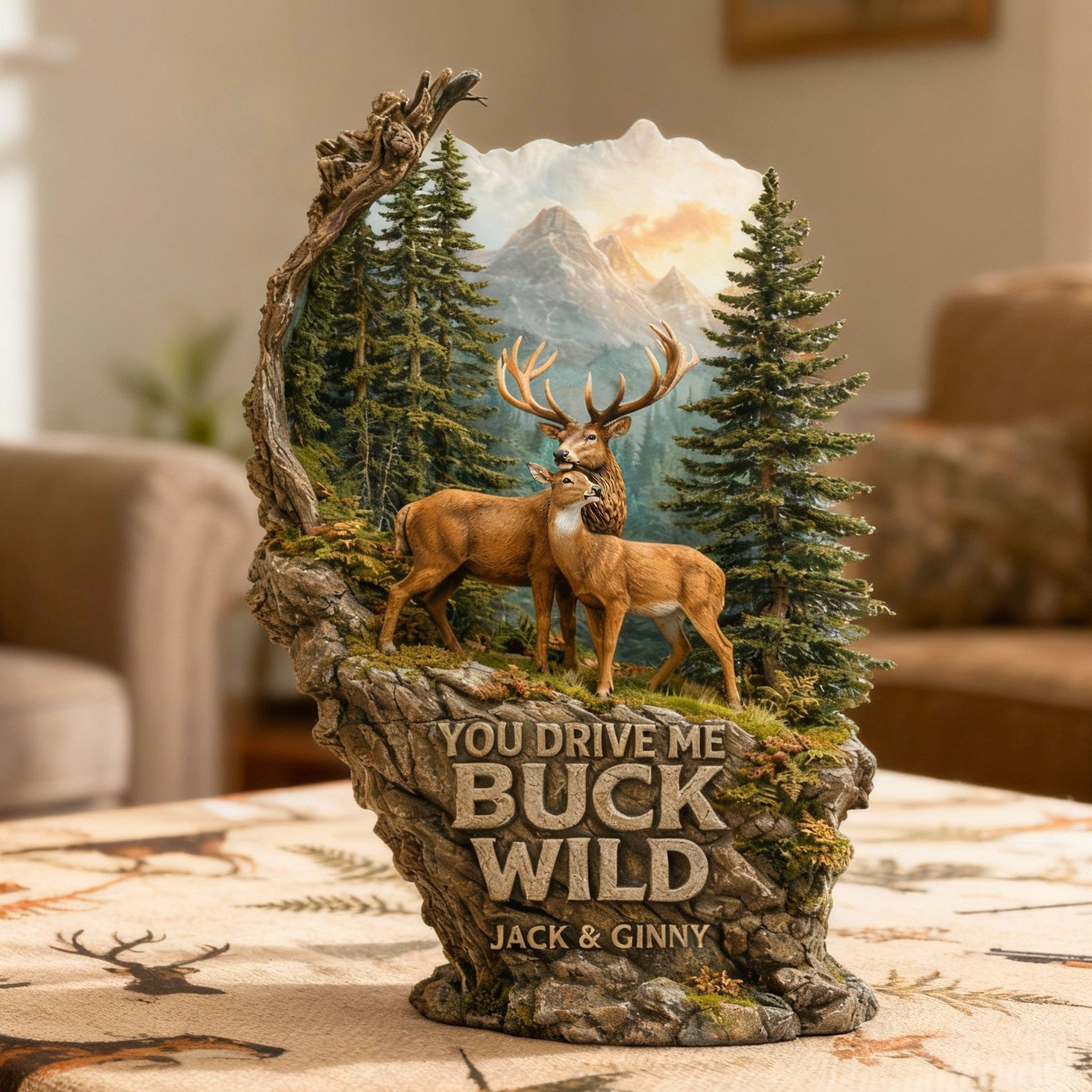 Hunting Couple Acrylic Plaque - Personalized Gifts For Couple 01HUMG190126