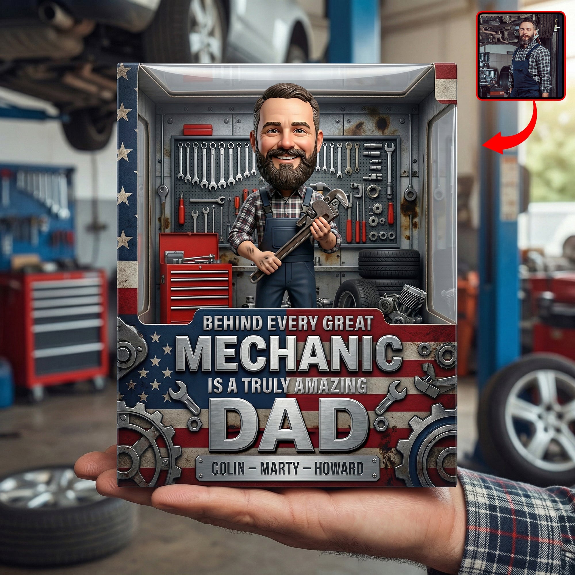 Amazing Mechanic Dad Acrylic Plaque - Custom Photo Gifts For Dads 04paqn260326
