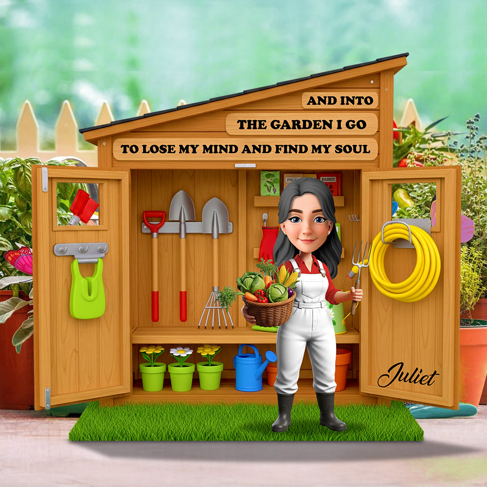 Garden Girl Acrylic Plaque Personalized Gifts For Farmers 03OHDT090625