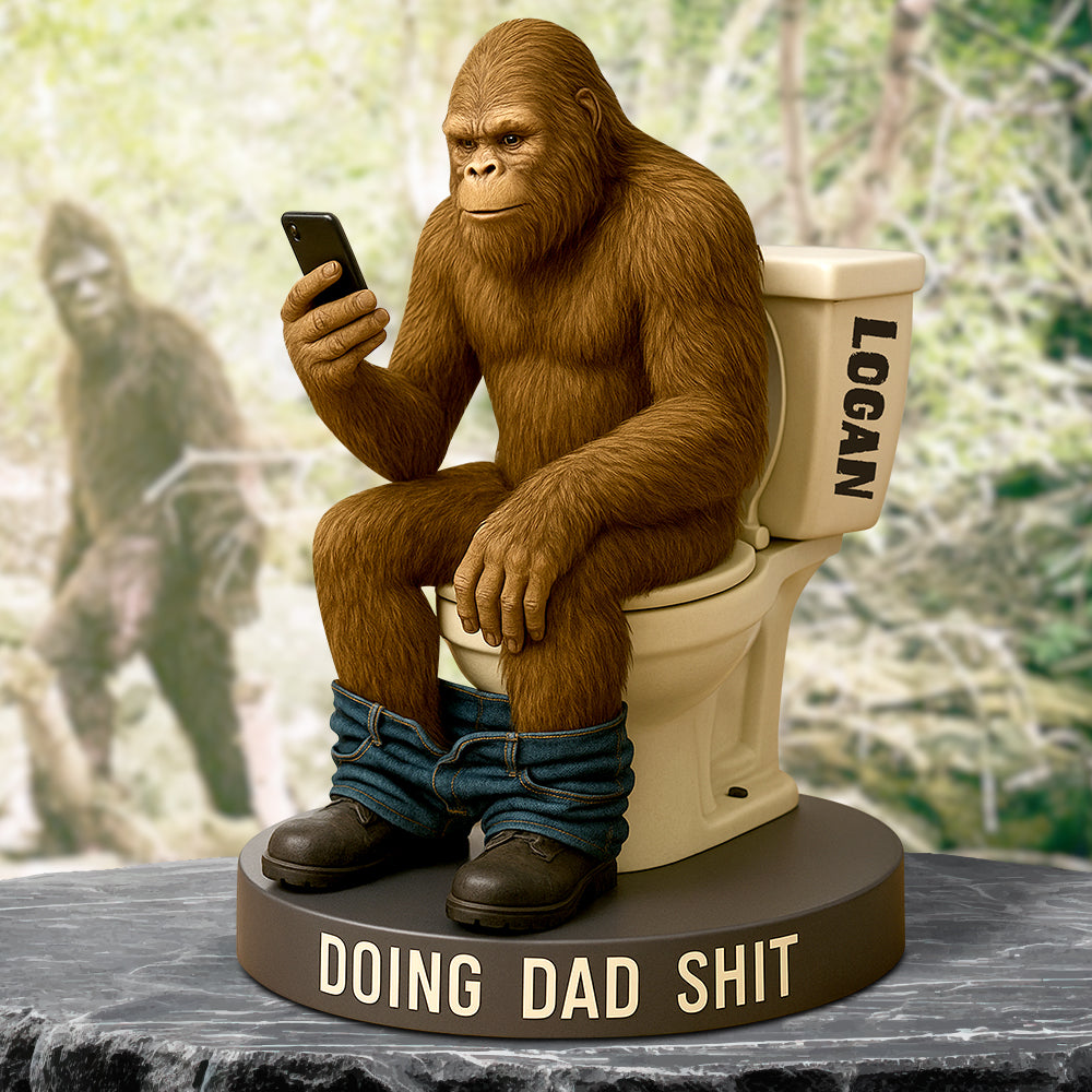 Big Foot Dad Doing Acrylic Plaque - Personalized Gifts For Dad 04ohdt070525
