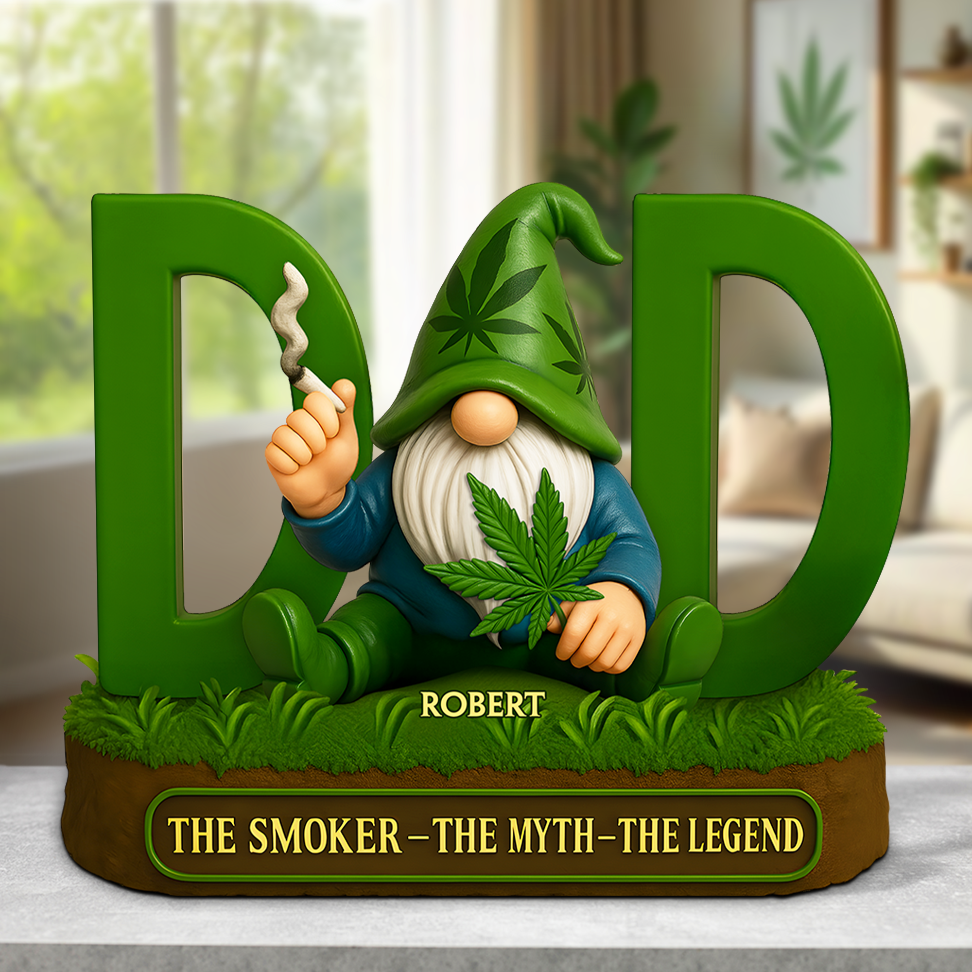 Weed Dad Plaque - Personalized Gifts For Dad 02topu170525