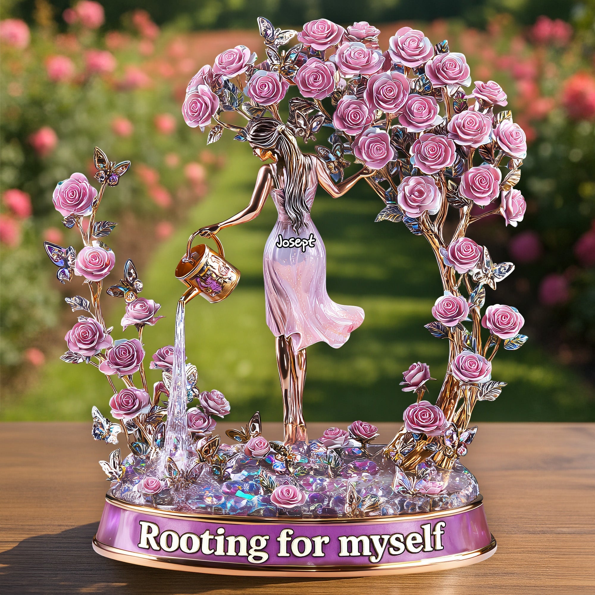 Rooting For Myself Acrylic Plaque - Personalized Gifts For Garden Lovers 05tglu170525