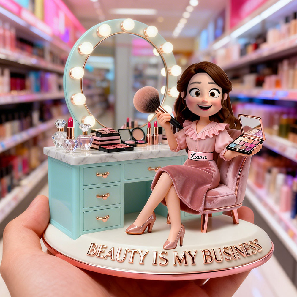 Dressing Table Acrylic Plaque - Personalized Makeup Artist Gifts 02PGDT230226