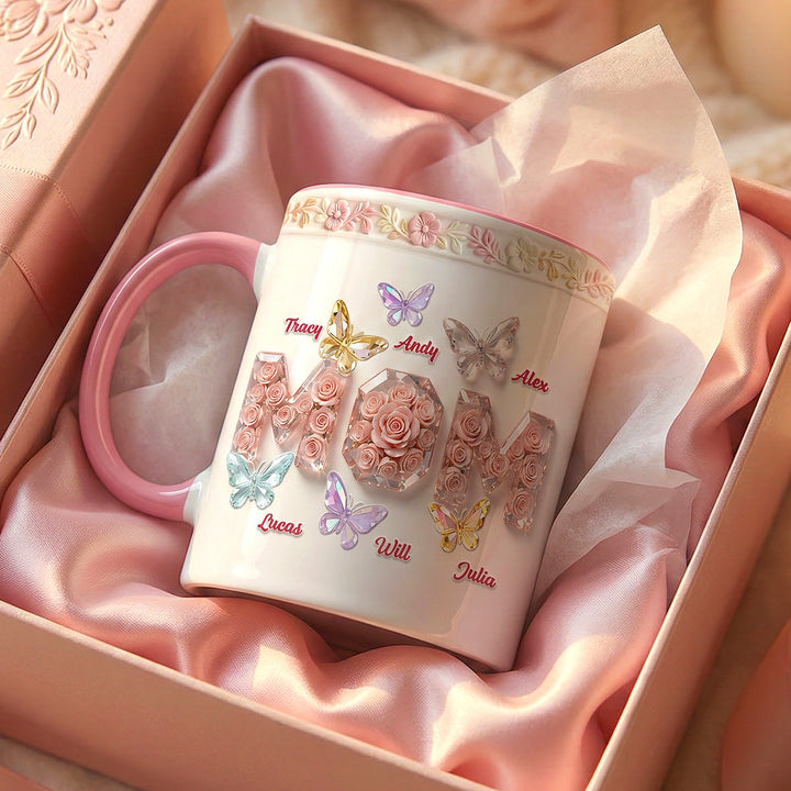 Mom Floral Accent Mug - Personalized Gifts For Mom 02KIMG230226