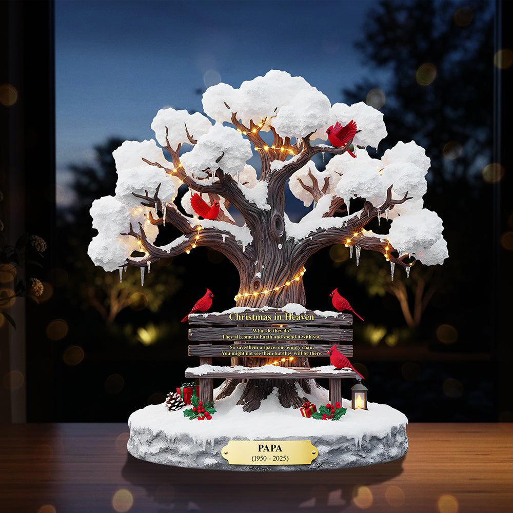 Personalized Christmas Memorial Heaven Gifts For Family Cardinal Acrylic Plaque 04tota230925