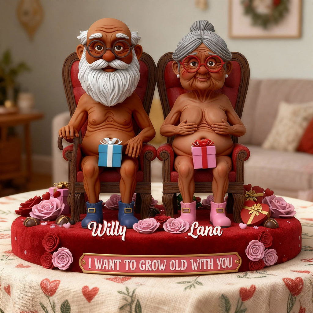 Naughty Old Couple Acrylic Plaque - Personalized Gifts For Couples 02ohmg270126