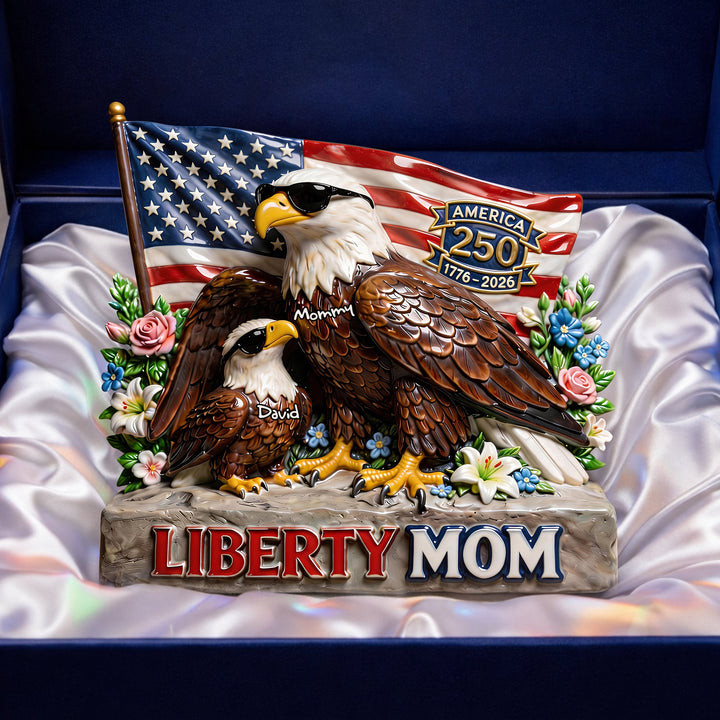 Liberty Eagle Mom Acrylic Plaque - Personalized Gifts For Moms 01tylu020326