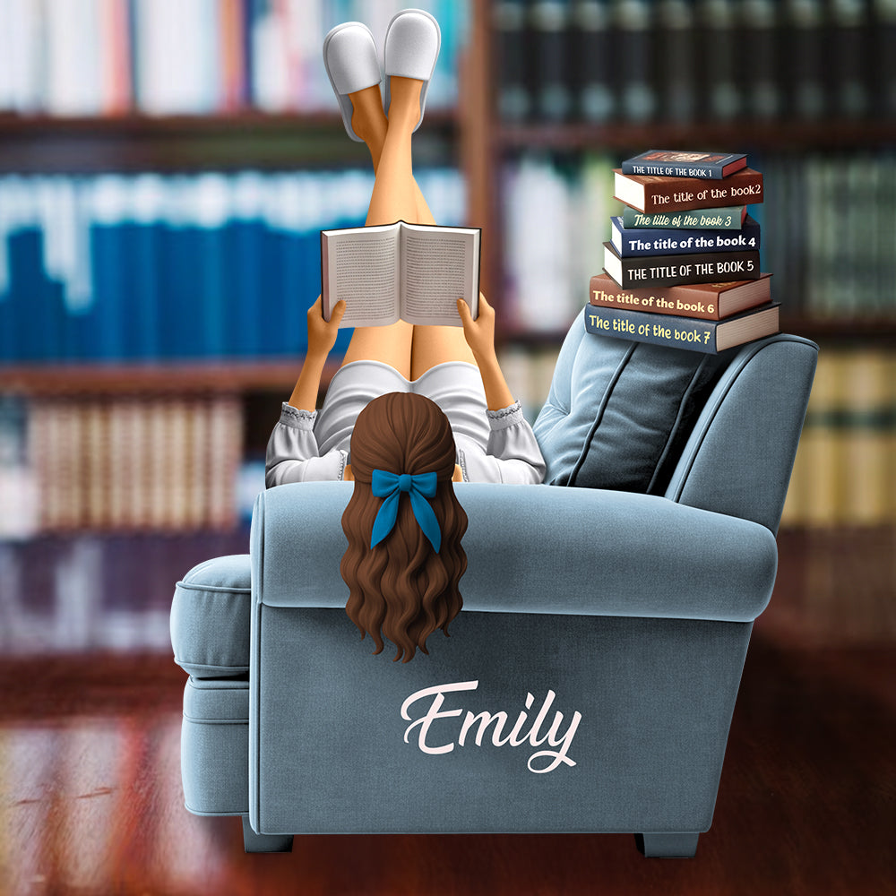 Chill Girl Book Lover Acrylic Plaque Personalized Gifts For Book Lovers 02OHDT300525