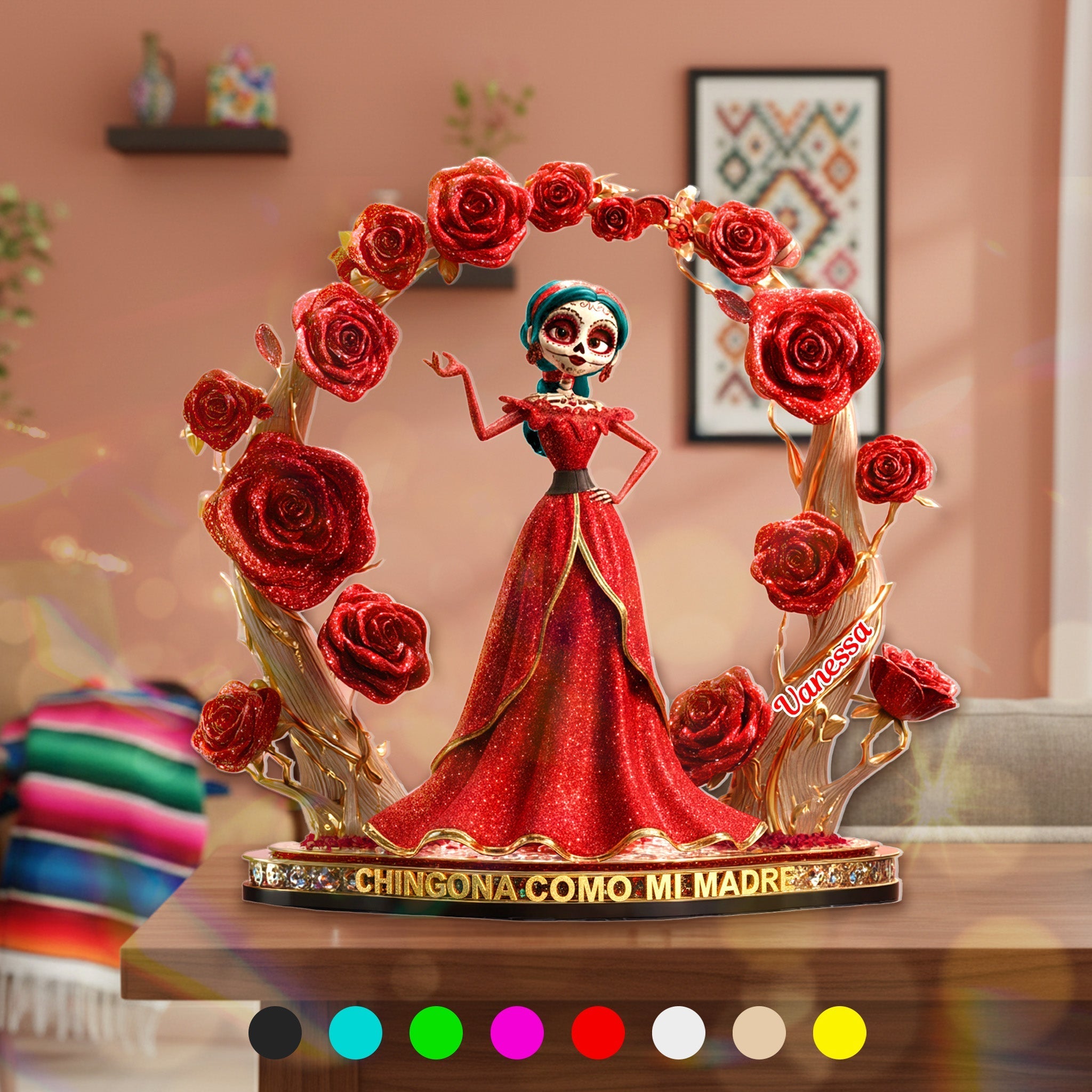 Personalized Halloween Gift For Hispanics And Latinos Acrylic Plaque 01tgmg300825