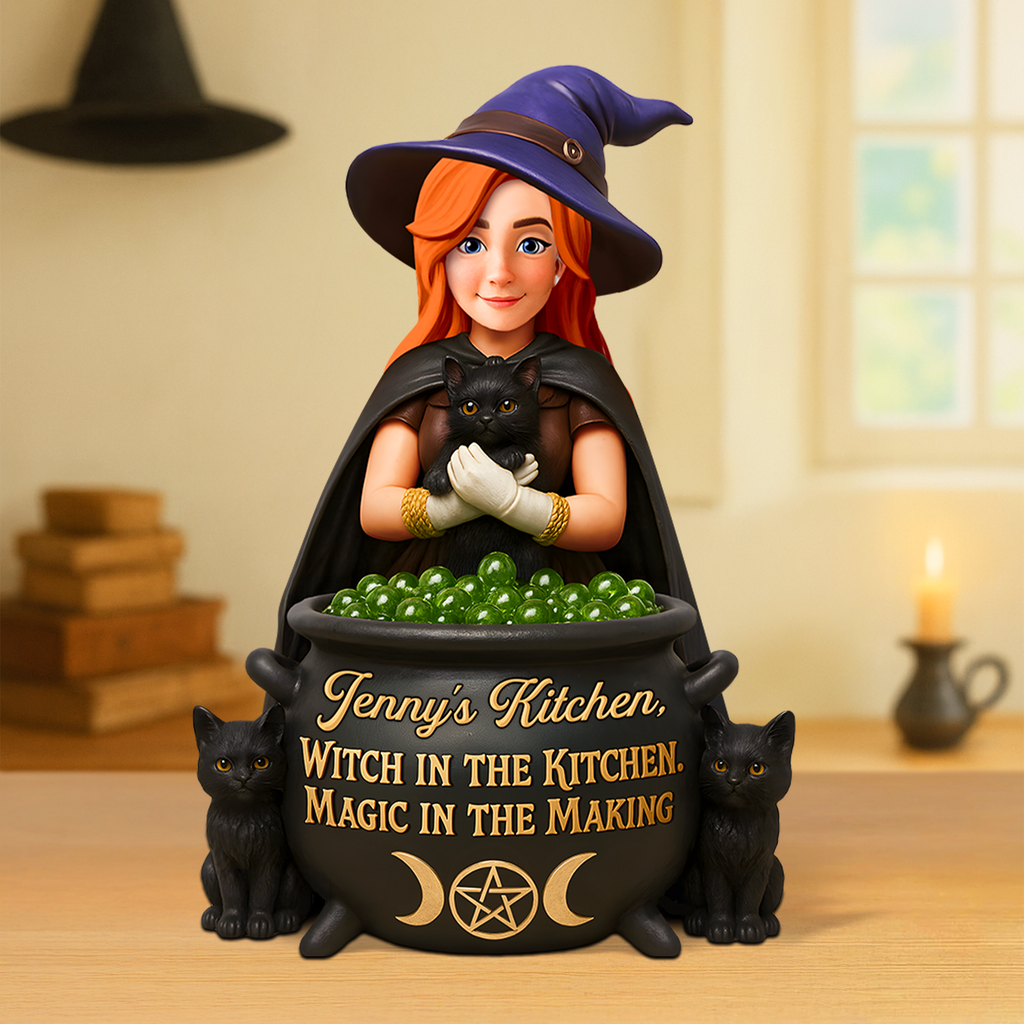 Kitchen Witch Acrylic Plaque - Personalized Gifts For Witches 01ohpu170625