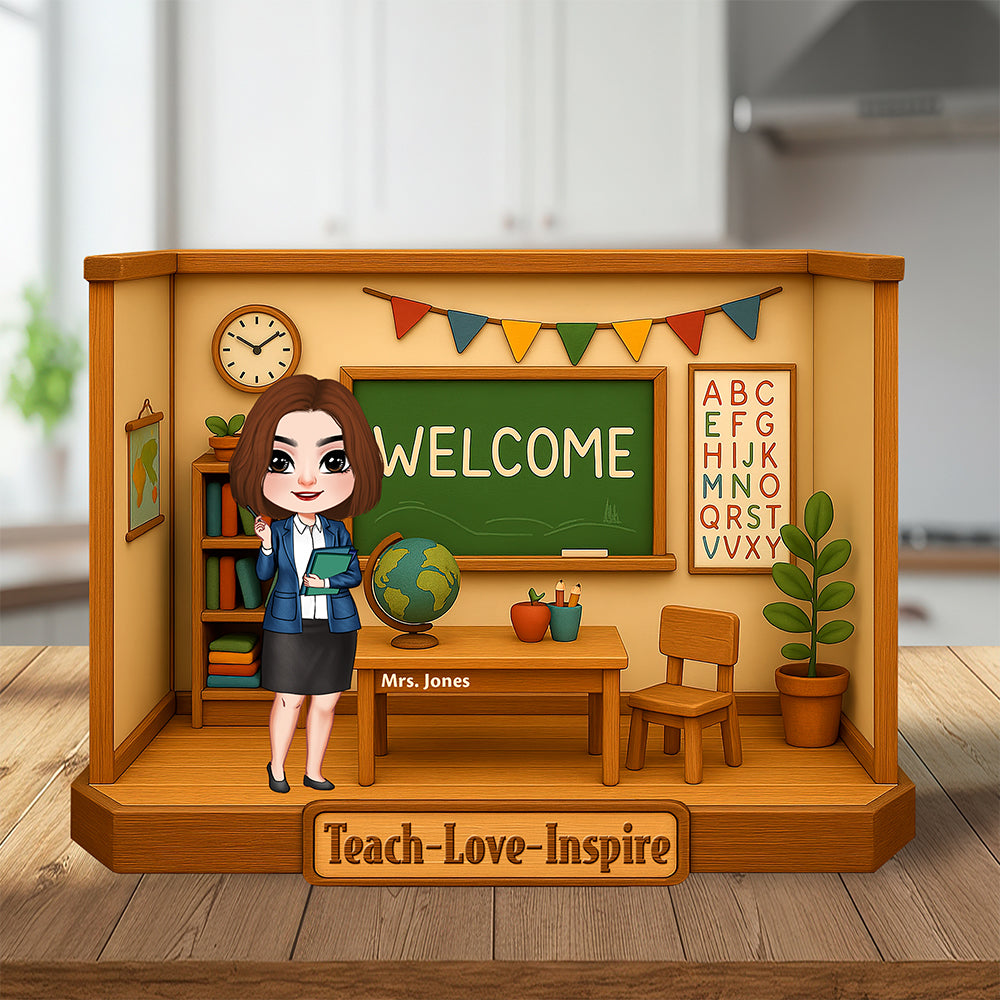 Teacher Love Inspire Plaque - Personalized Gifts For Teacher 04naqn160425