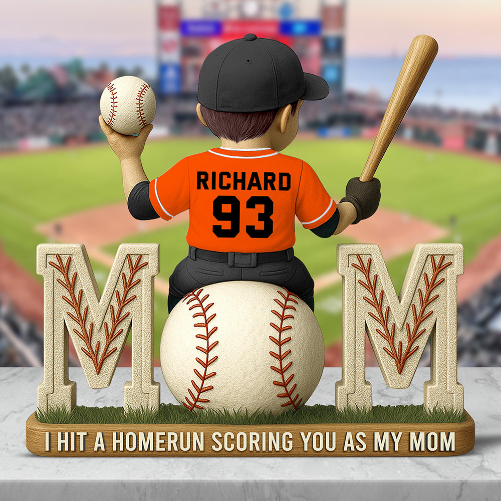 Baseball Mom Acrylic Plaque Gifts For Mom 04TGQN180425