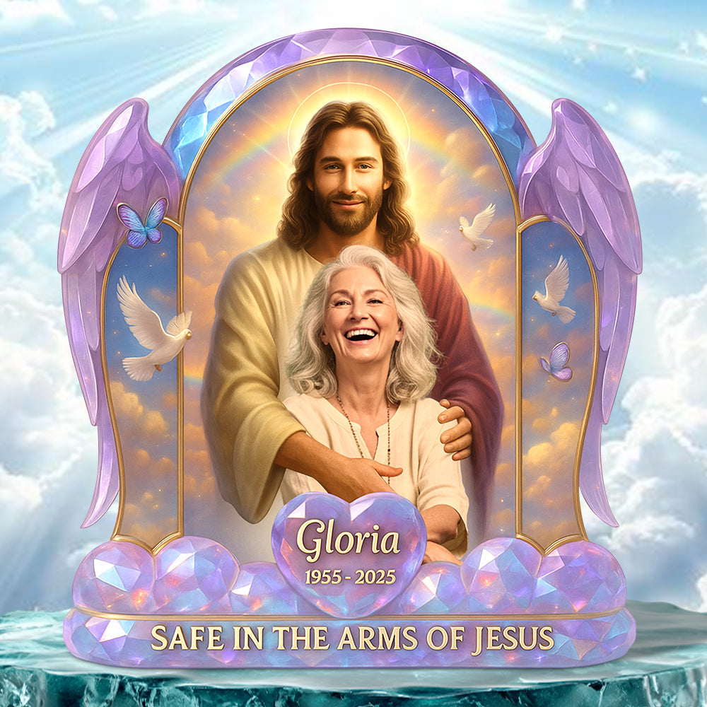 Heaven Memorial Acrylic Plaque Custom Photo Gifts For Heaven 04NADT190525