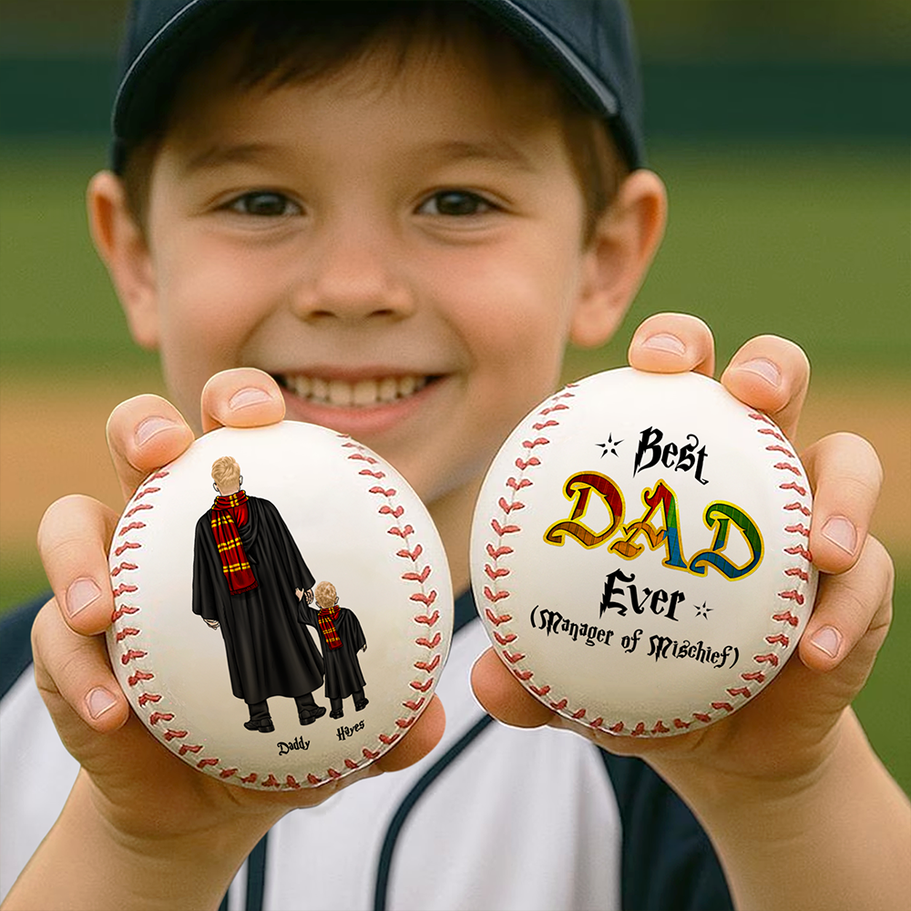 Personalized Gift For Dad Baseball Father's Day Wizard Dad 052ACHU050425TM
