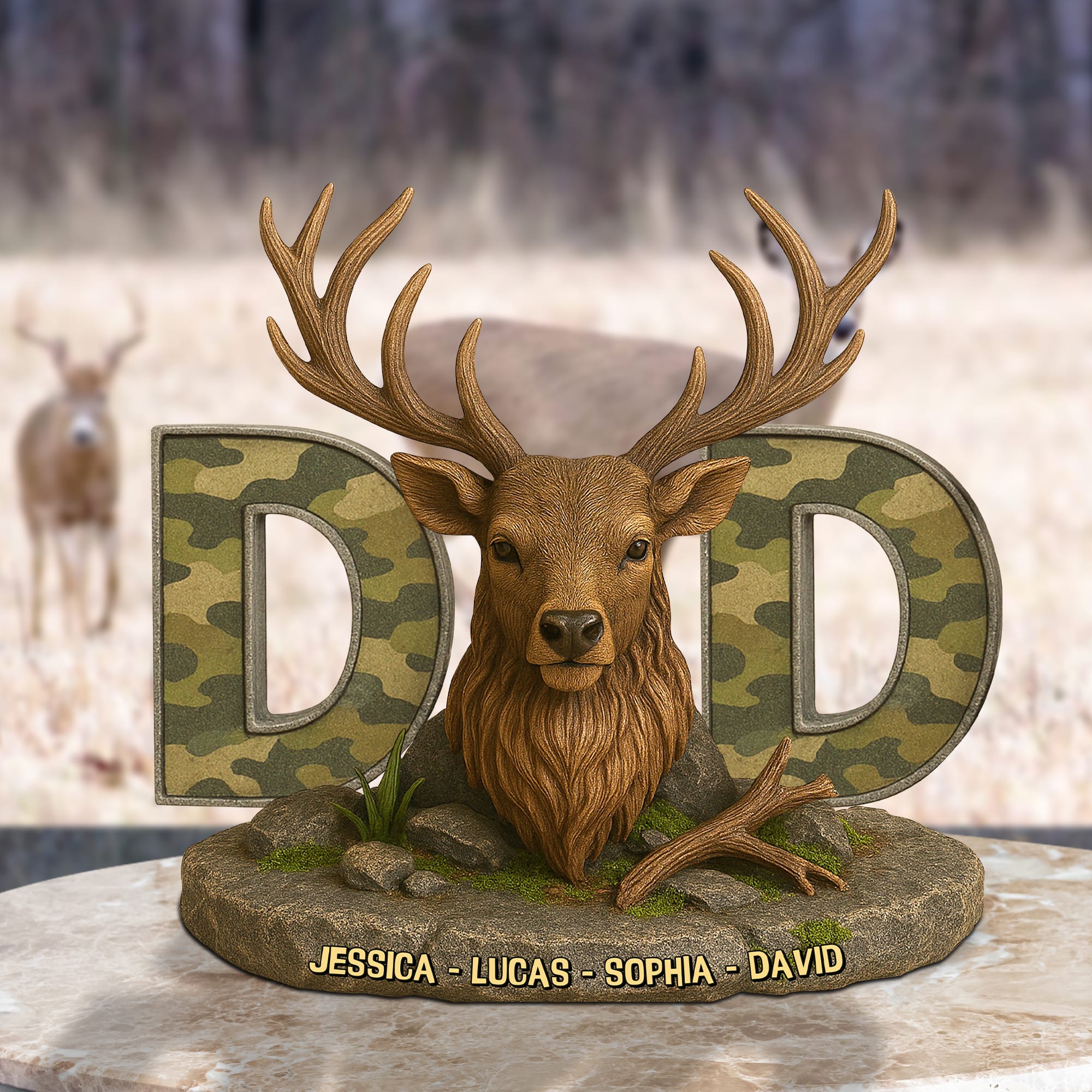 Hunting Deer Plaque Personalized Gifts For Dad 03xqtn170425 Hunting Lovers