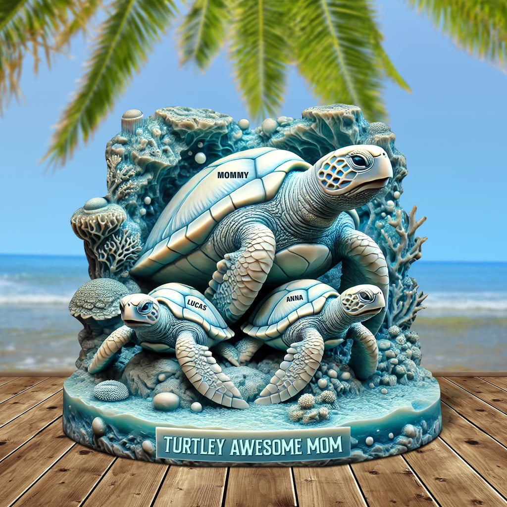 Sea Turtle Plaque Personalized Gifts For Mom 02qhtn0030525