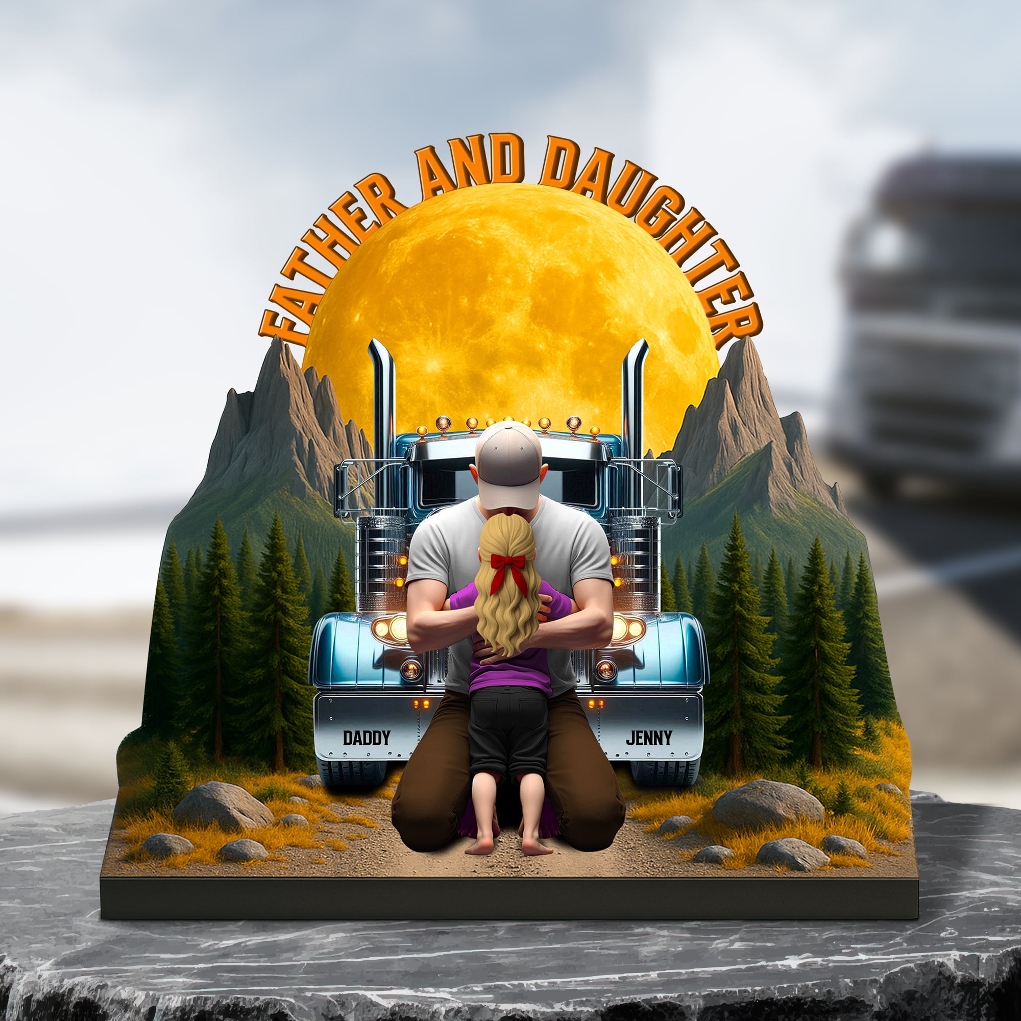 Dad Truck Plaque - Personalized Gifts For Dad 04ohtn210525