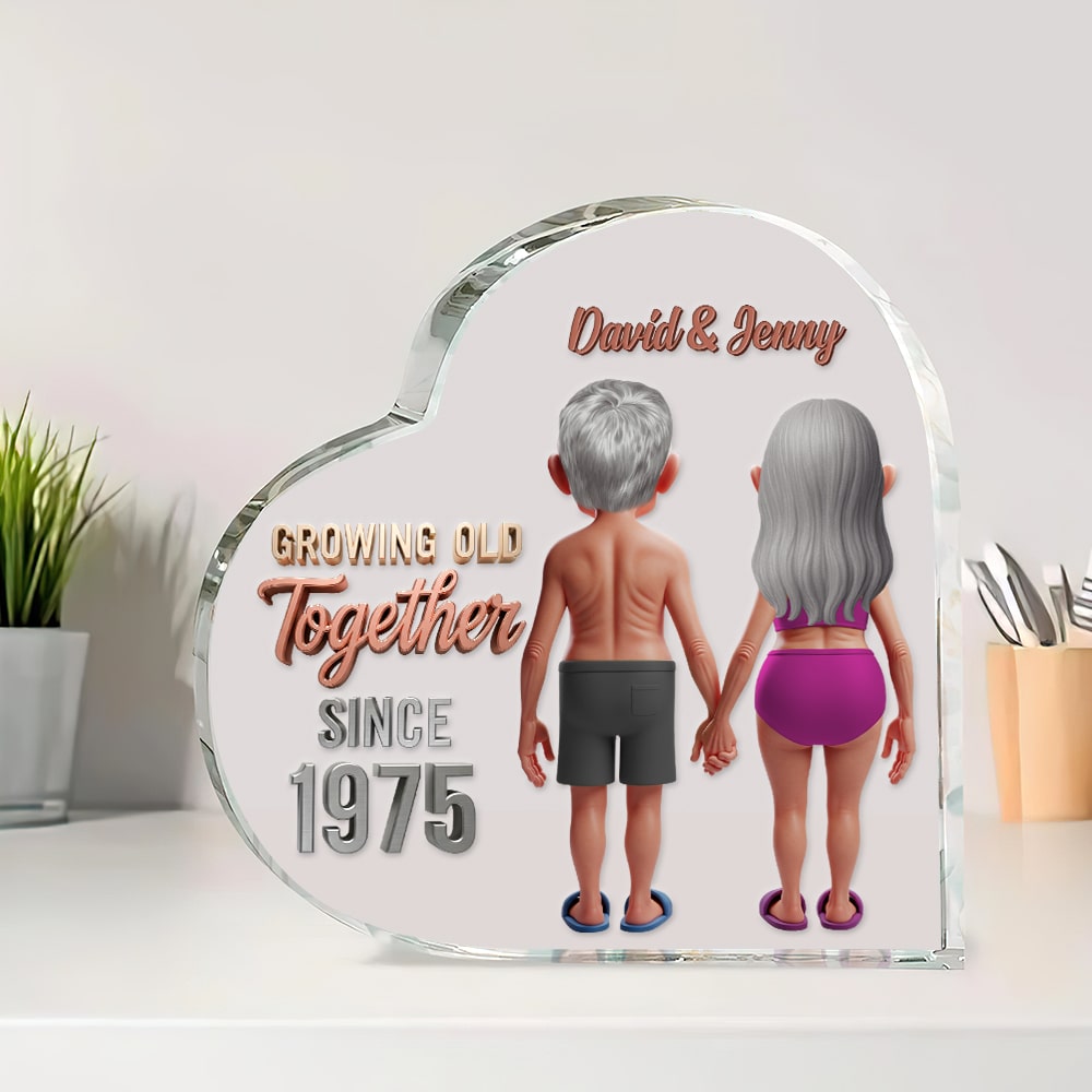 Personalized Funny Gifts For Old Couple Heart Plaque 03ohtn090725