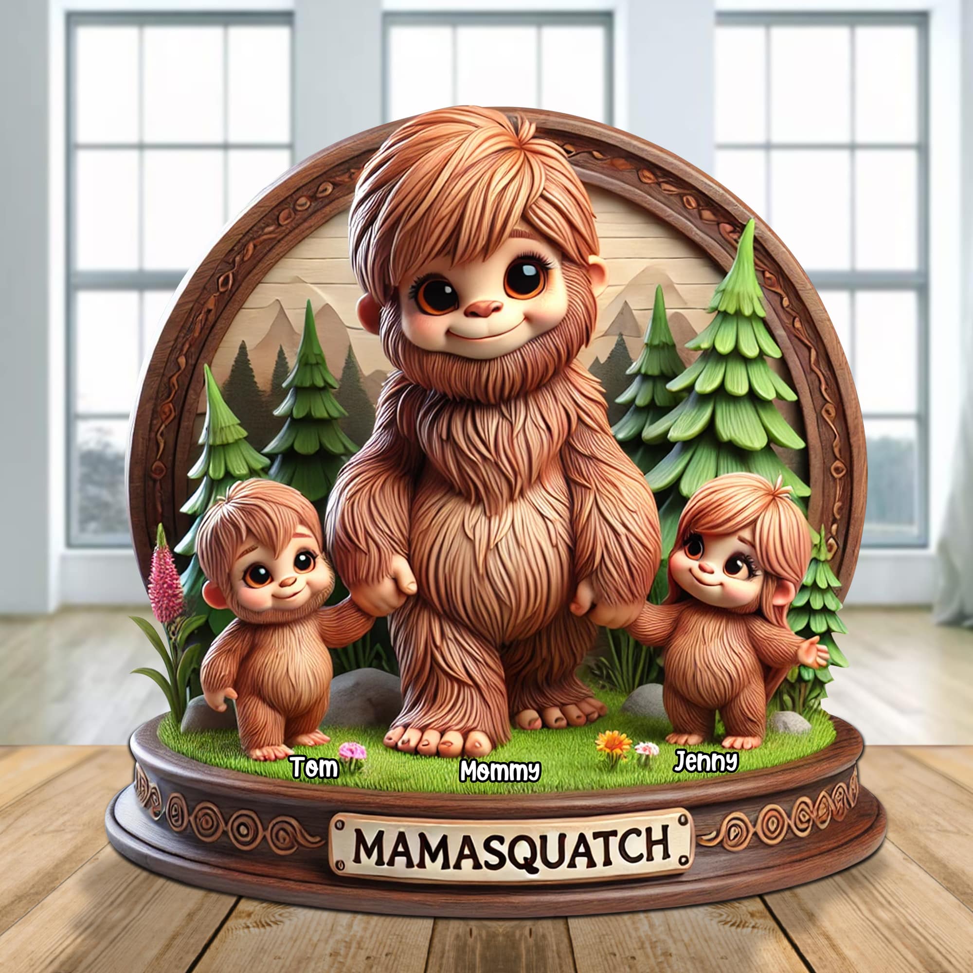 Personalized Gifts For Mom Big Foot Plaque Mamasquatch 04katn150425