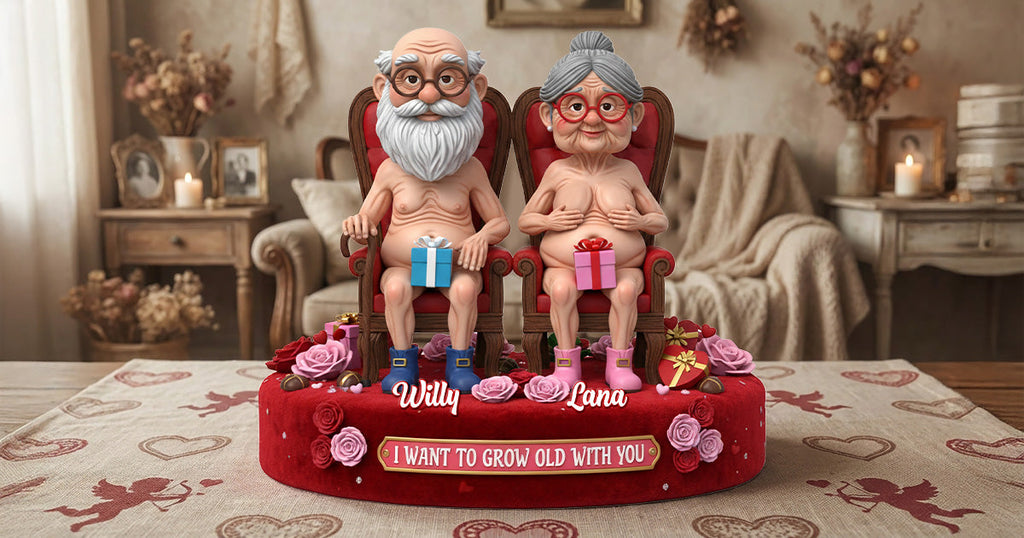 Naughty Old Couple Acrylic Plaque - Personalized Gifts For Couples 02ohmg270126
