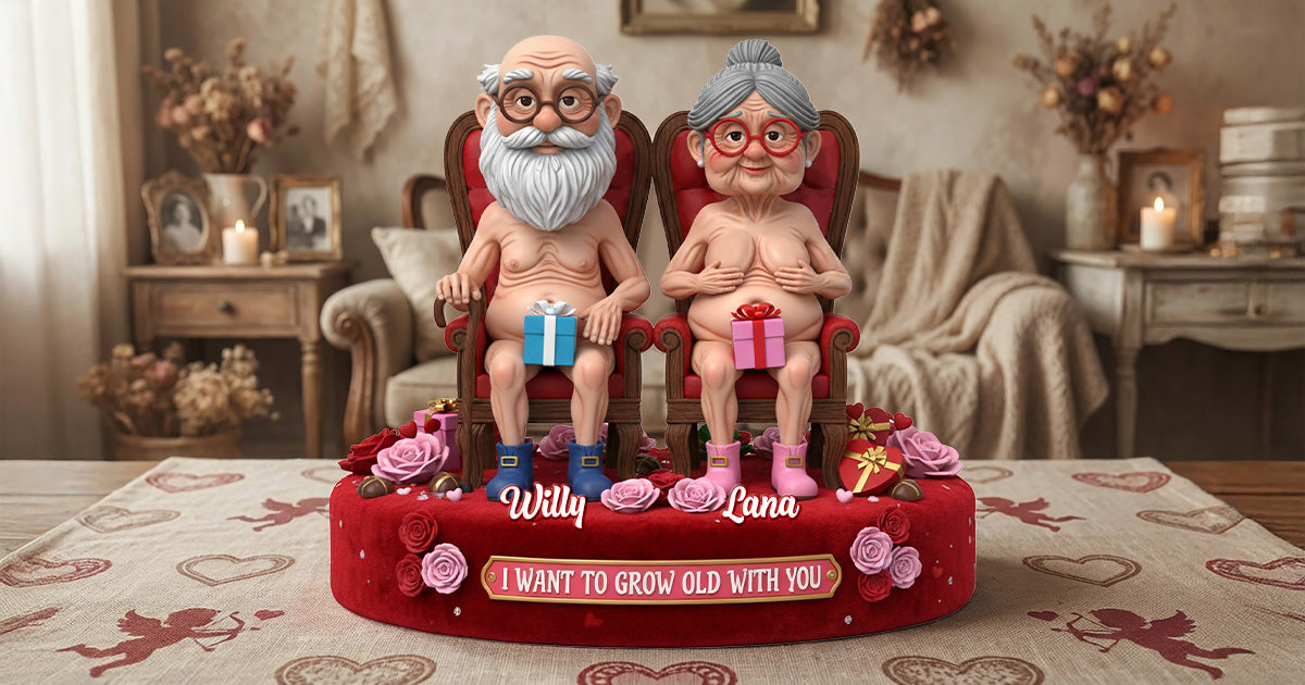 Naughty Old Couple Acrylic Plaque - Personalized Gifts For Couples 02ohmg270126