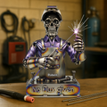 Badass Welder Skull Acrylic Plaque - Personalized Gifts For Welder 03QHPU100625