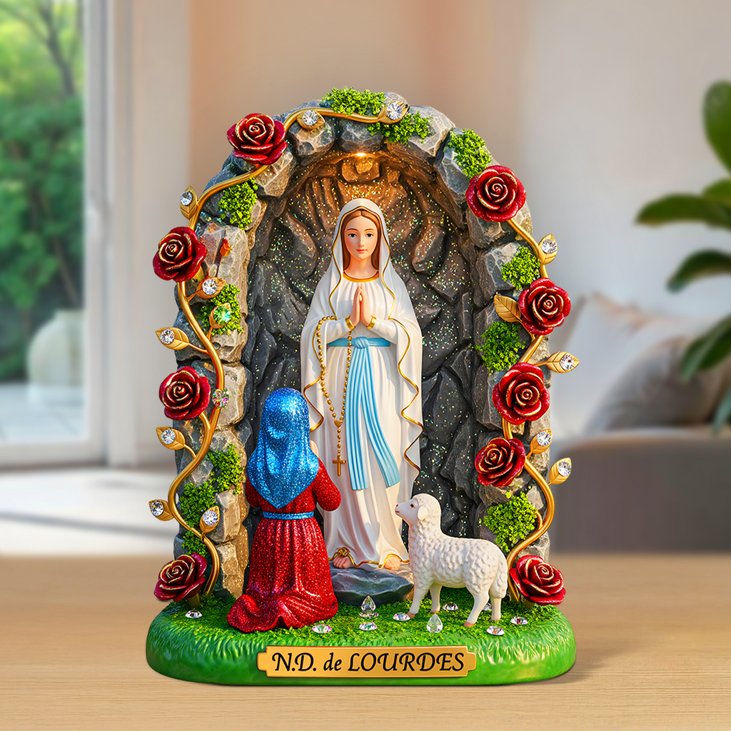 Virgin Mary Plaque - Personalized Gifts For Virgin Mary Lovers 02ohpu300625
