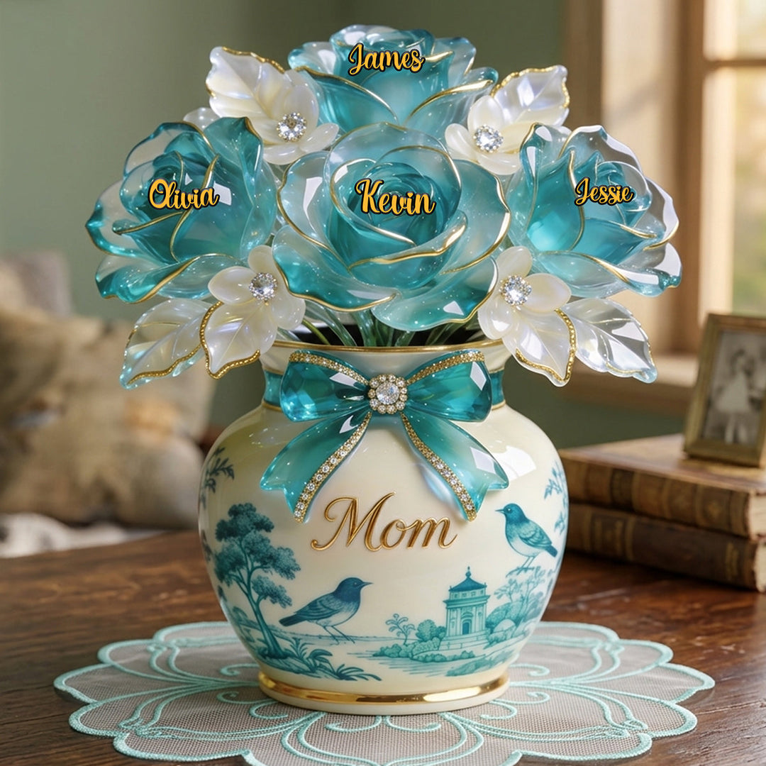 Toile De Jouy Mother Acrylic Plaque - Personalized Gifts For Mothers 02pgmg090326