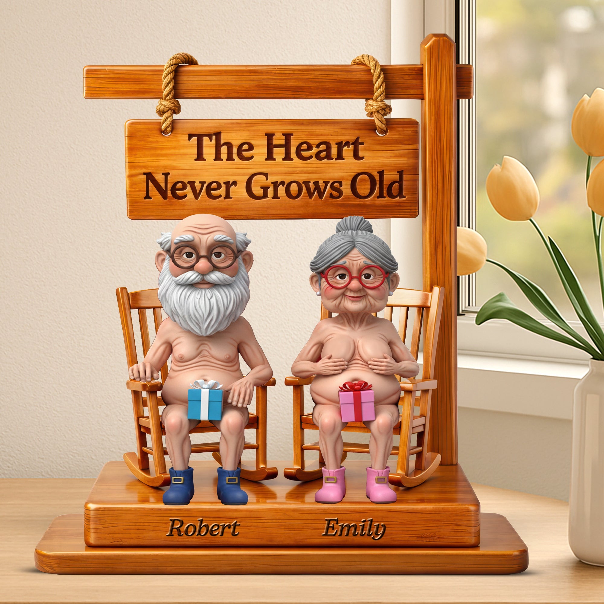 Naughty Old Couple Acrylic Plaque - Personalized Gifts For Couples 04ohqn020226