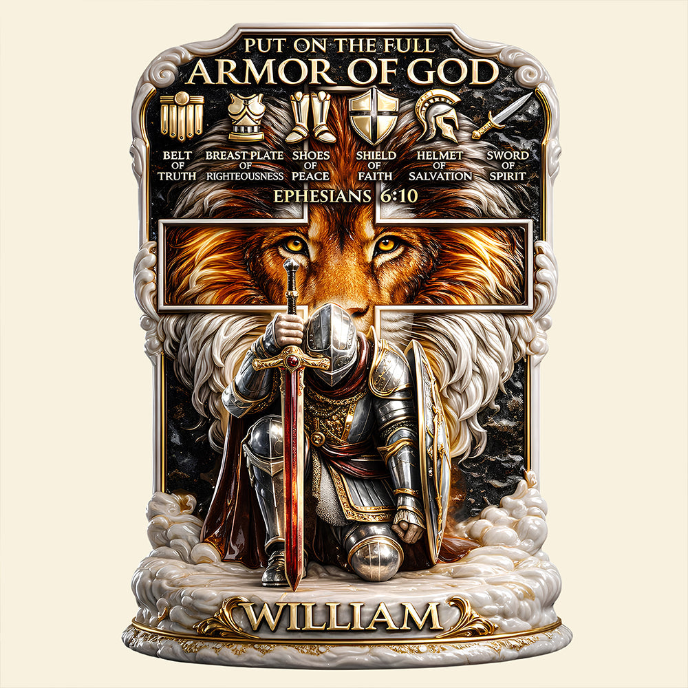 Armor of God – Acrylic Plaque Personalized Gifts For Christian 02HUDT120126