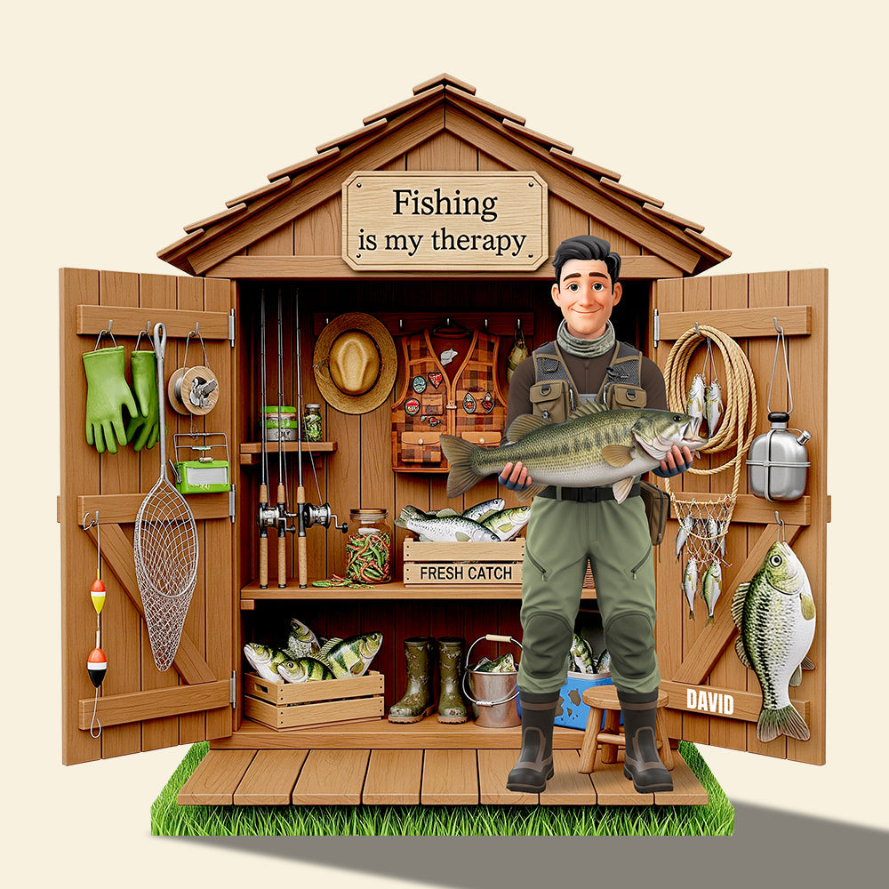 Fishing Acrylic Plaque - Personalized Gifts for Fishing Lovers 01OHDT230625