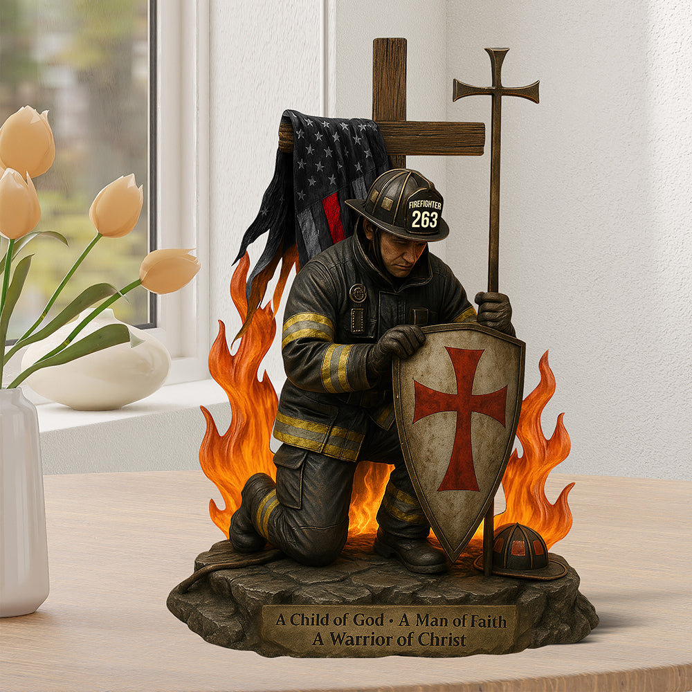 Knight Templar Acrylic Plaque - Personalized Gifts For Firefighter 01qhqn190525
