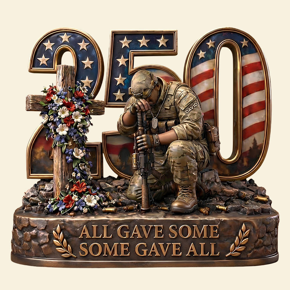 250 Memorial Tribute Acrylic Plaque Personalized Gifts For Veterans 02TYDT020326