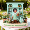 Happy Garden Acrylic Plaque - Personalized Gifts For Gardeners 05PGLU130226