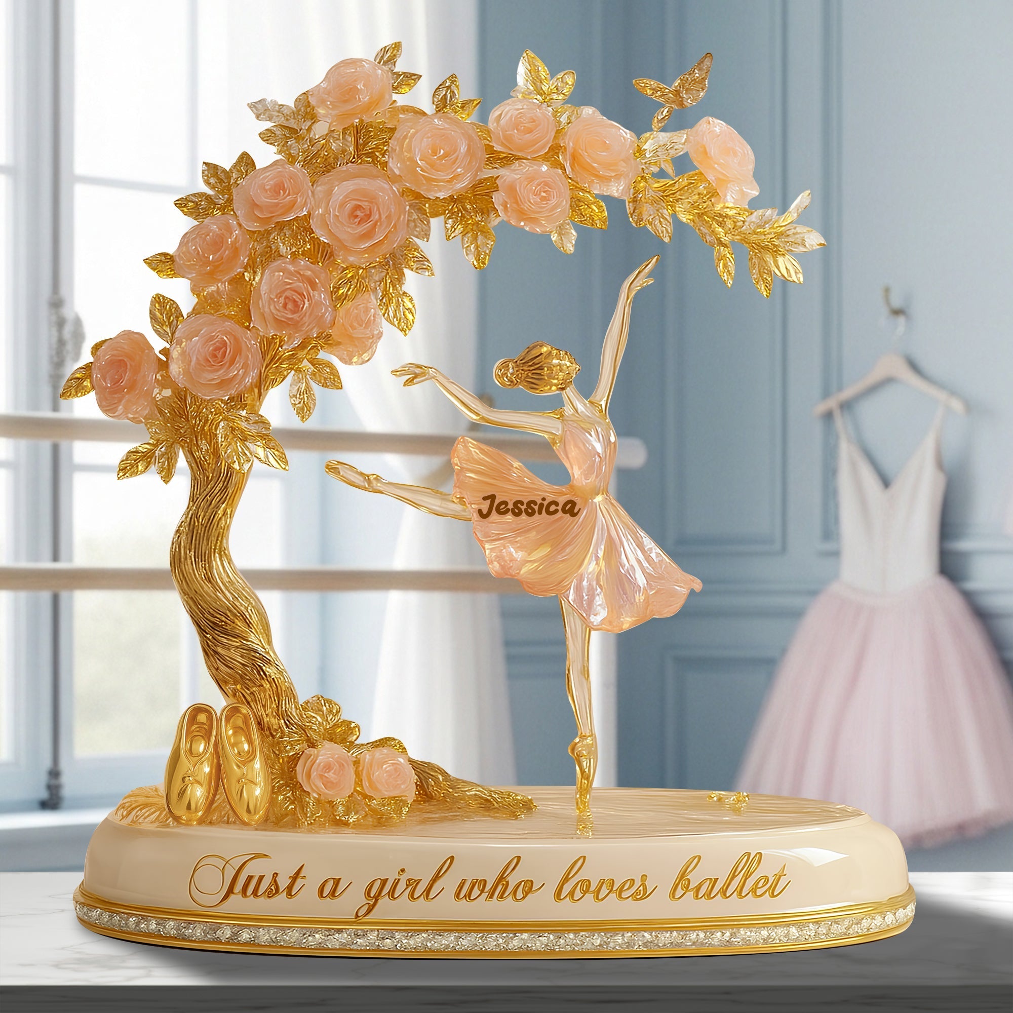 Dreamy Ballet Girl Acrylic Plaque - Personalized Gifts For Ballerina 03QHLU080725