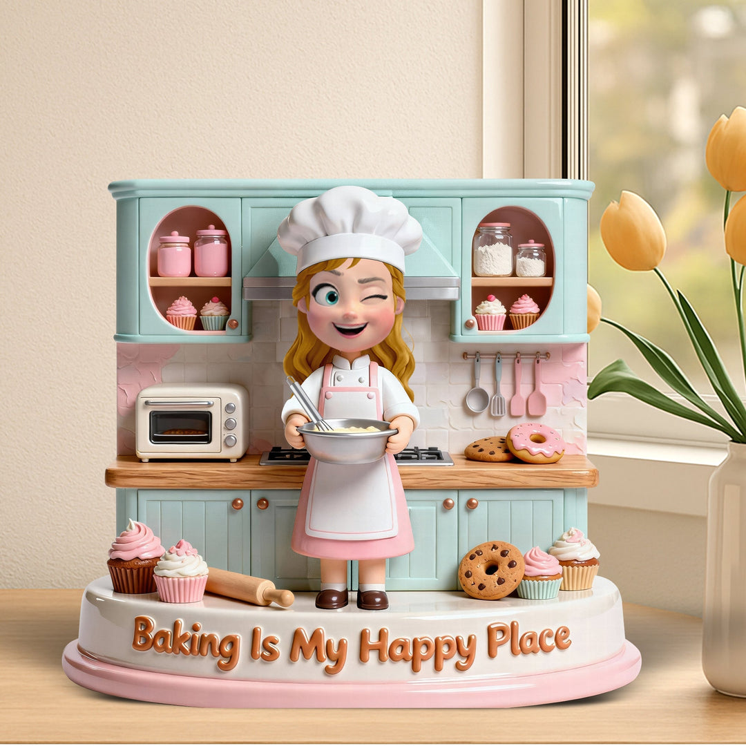 Baking Girl Acrylic Plaque - Personalized Gifts For Baking Lovers 01pgqn090226
