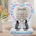Penguin Couple Acrylic Plaque - Personalized Gifts For Couple 03toqn210625
