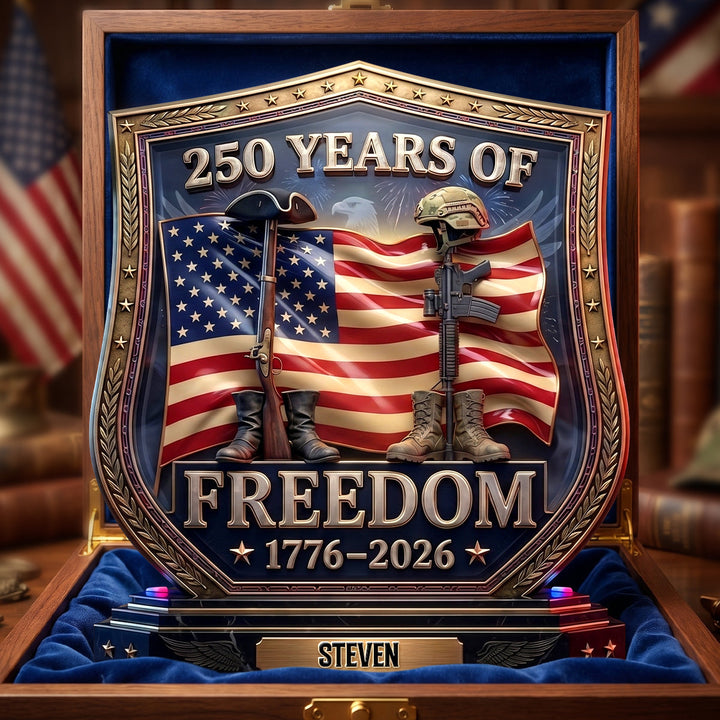 Celebrated America 250th Anniversary Acrylic Plaque - Personalized Gifts For Veterans 04todh040626