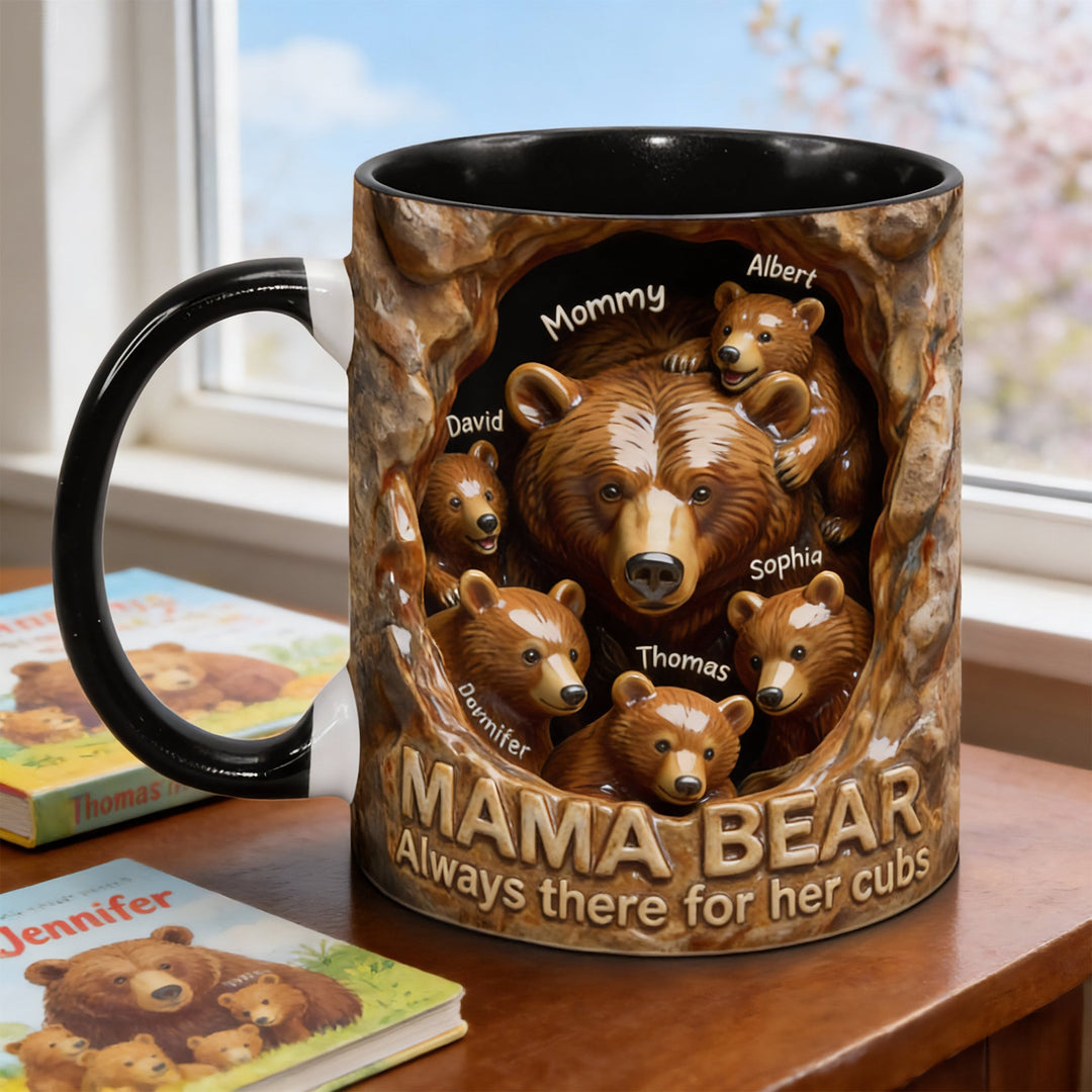 Mama Bear Cozy Nest Coffee Mug, Personalized Gifts For Mom 02qhqn280126