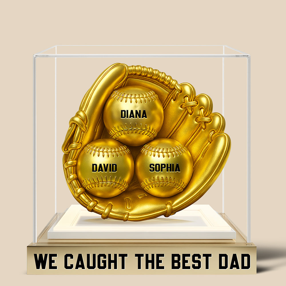 Baseball Dad Acrylic Plaque Personalized Gifts For Dad 02TGQN170525
