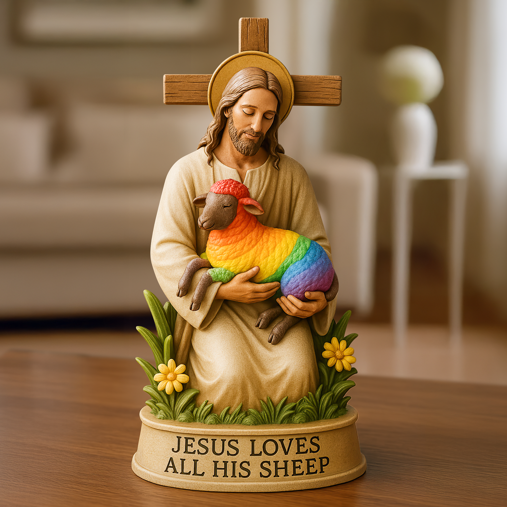 LGBT Jesus Support Plaque Gifts For LGBT 01hupu130525