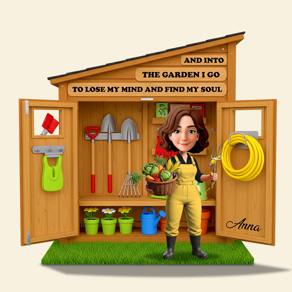 Garden Girl Acrylic Plaque Personalized Gifts For Farmers 03OHDT090625